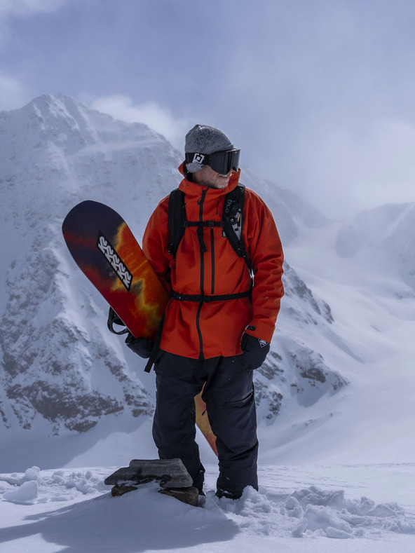 Horsefeathers Trojvrstvová bunda Terra - červená hlina Horsefeathers