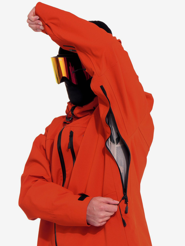 Horsefeathers Trojvrstvová bunda Terra - červená hlina Horsefeathers