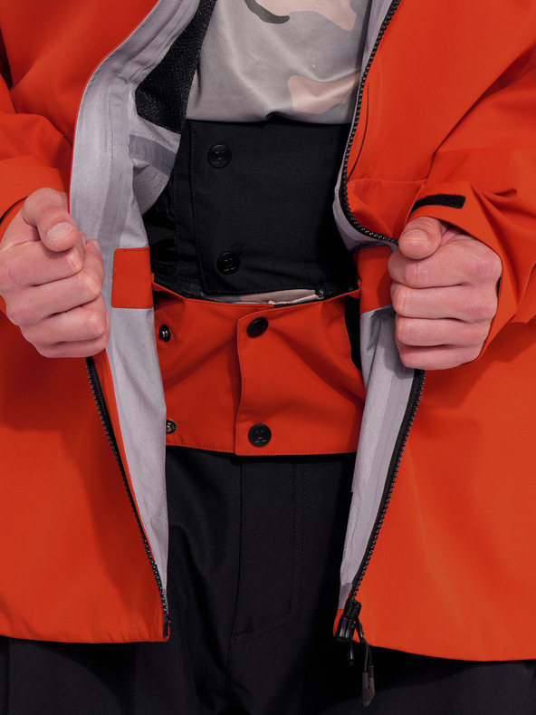 Horsefeathers Trojvrstvová bunda Terra - červená hlina Horsefeathers