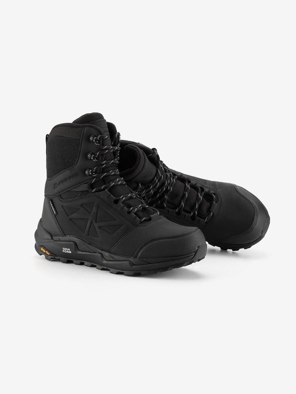 ALPINE PRO Pánske zimné topánky s giga boom a membránou ptx ALPINE PRO NERBE čierne