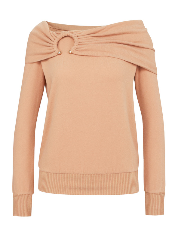 Orsay Svetlo hnedé dámske tričko s dlhým rukávom ORSAY