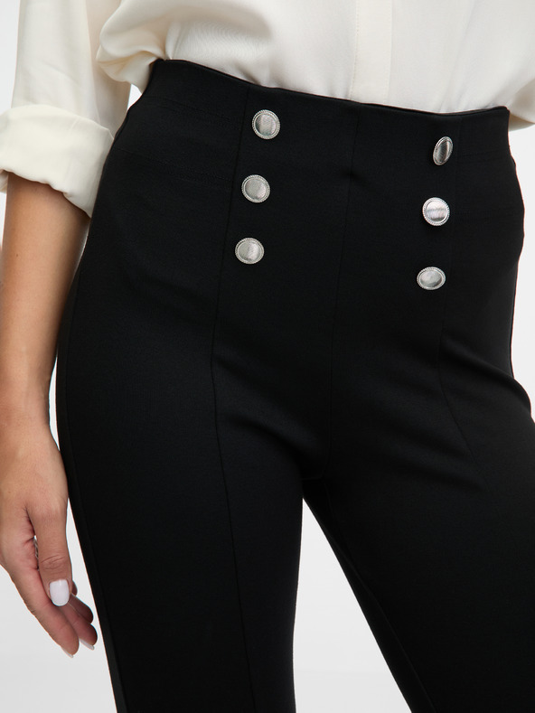 Orsay Čierne dámske nohavice ORSAY