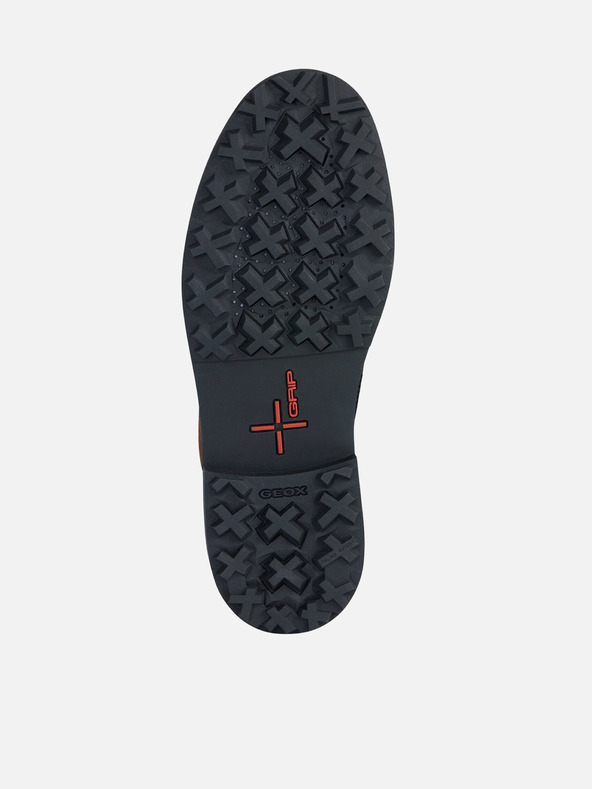 Geox Hnedé pánske členkové topánky Geox Lagorai + Grip