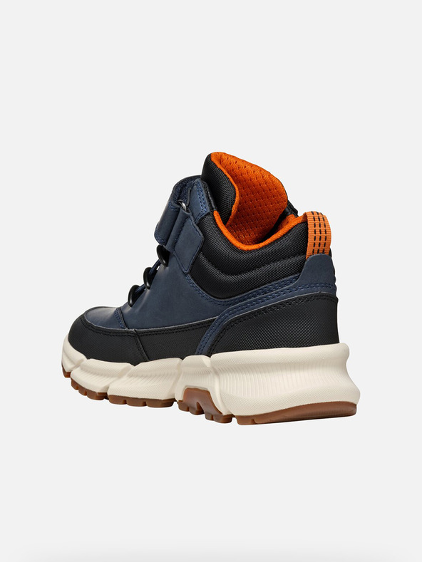 Geox Tmavomodré chlapčenské členkové topánky Geox Flexyper Plus