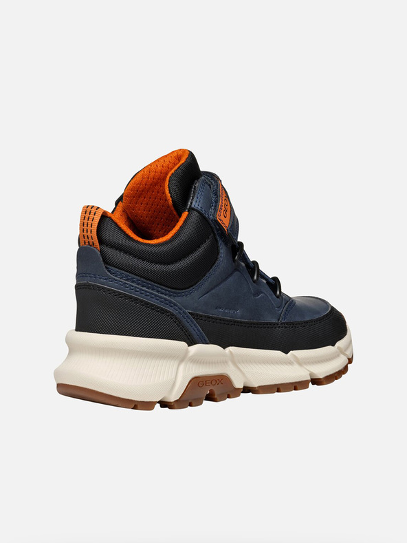 Geox Tmavomodré chlapčenské členkové topánky Geox Flexyper Plus