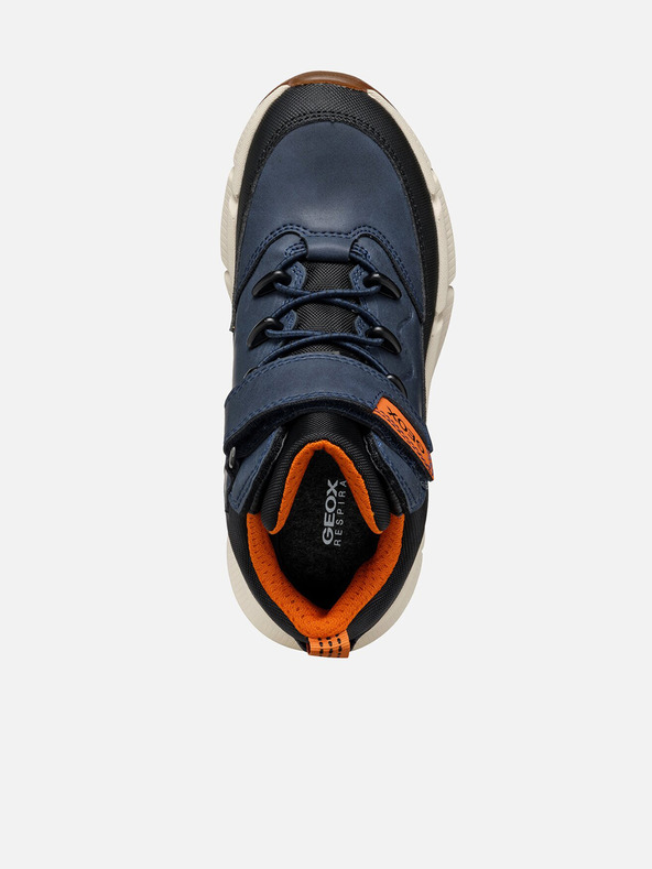 Geox Tmavomodré chlapčenské členkové topánky Geox Flexyper Plus