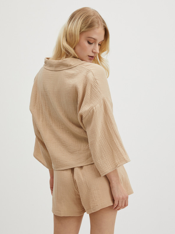 Vero Moda Béžová dámska košeľa VERO MODA Natali