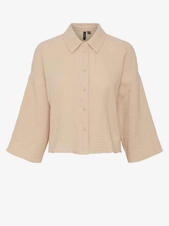 Vero Moda Béžová dámska košeľa VERO MODA Natali