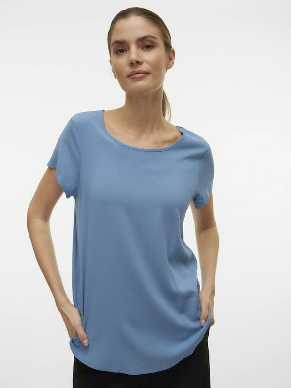 Vero Moda Modrá dámska blúzka Vero Moda Bella