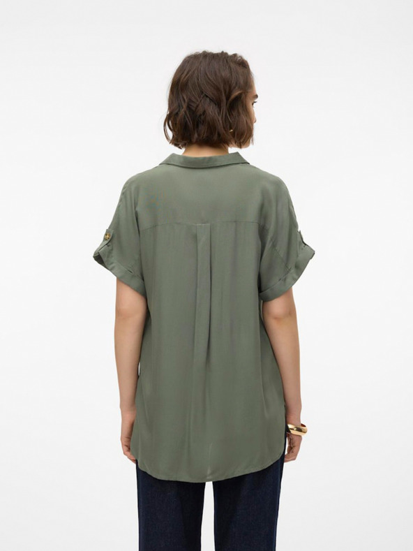 Vero Moda Zelená dámska košeľa Vero Moda Bumpy
