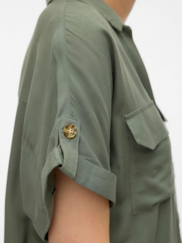 Vero Moda Zelená dámska košeľa Vero Moda Bumpy