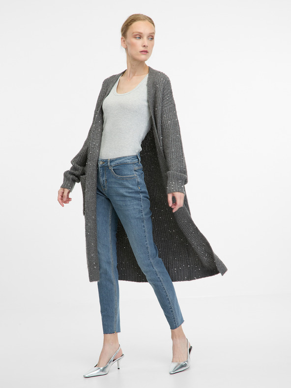 Orsay Sivý dámsky kardigan ORSAY