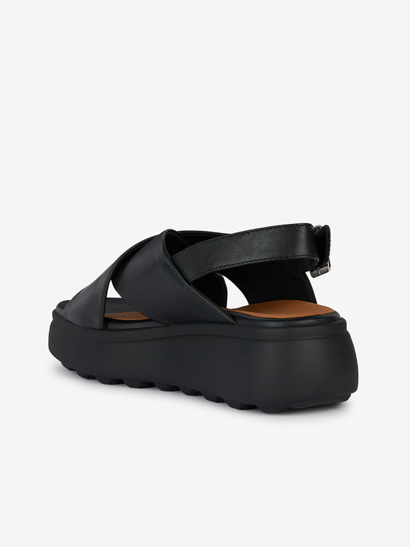 Geox Čierne dámske sandále Geox Spherica EC4.1 S