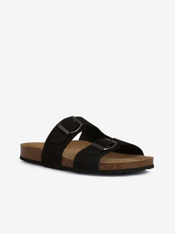 Geox Čierne dámske šľapky Geox Brionia