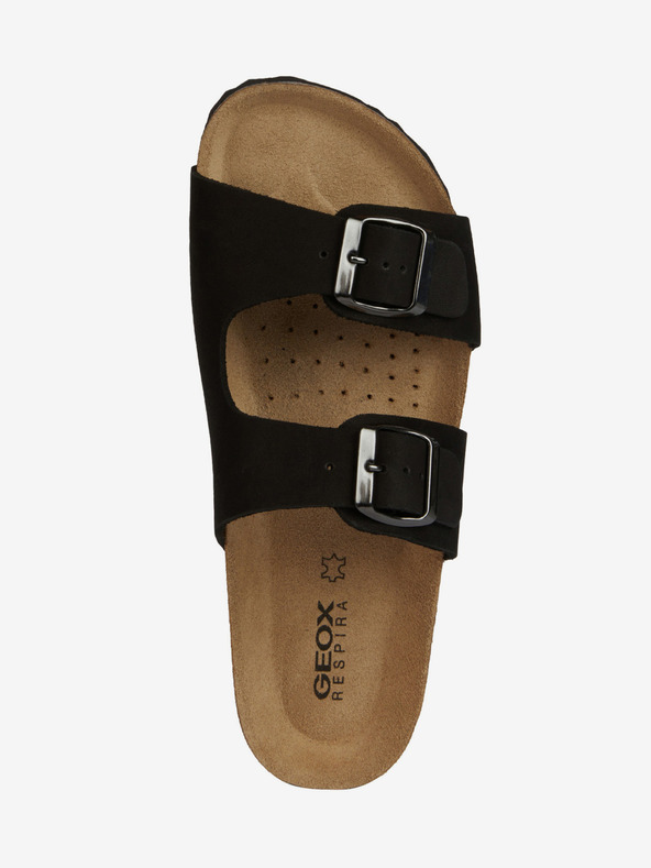 Geox Čierne dámske šľapky Geox Brionia