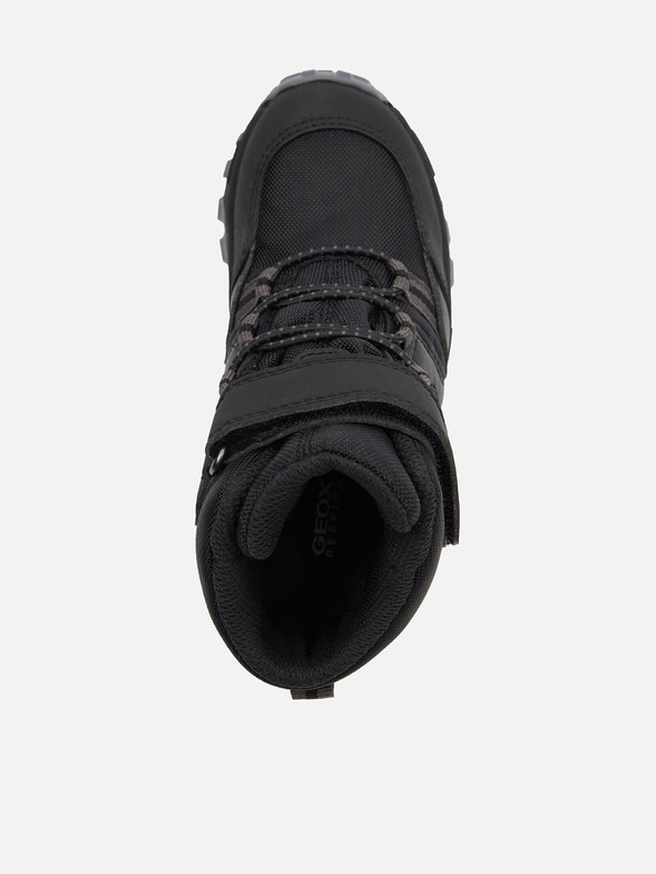 Geox Čierne chlapčenské zimné topánky Geox Himalaya B Abx