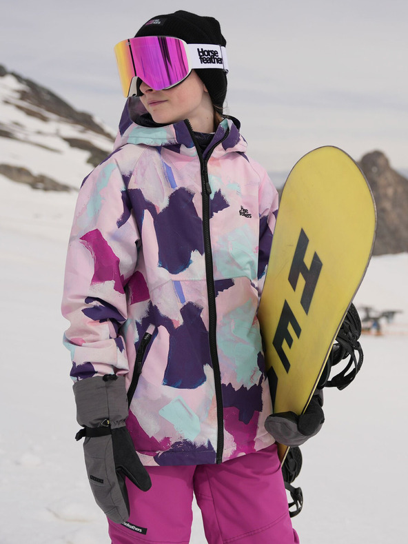 Horsefeathers Detská bunda Halia - abstraktná farba Horsefeathers