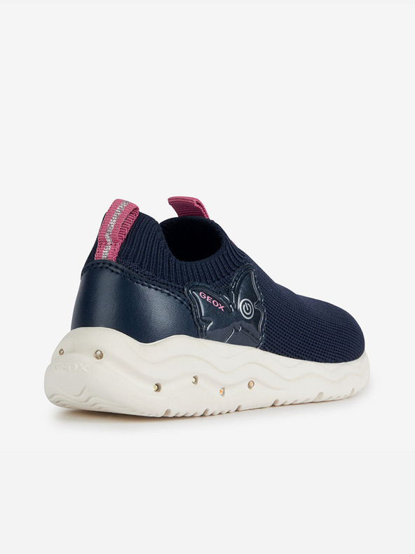 Geox Tmavomodré dievčenské slip on tenisky Geox