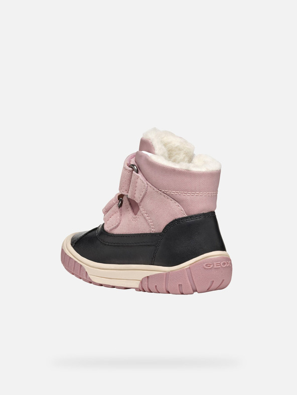 Geox Čierne dievčenské členkové topánky Geox Omar WPF