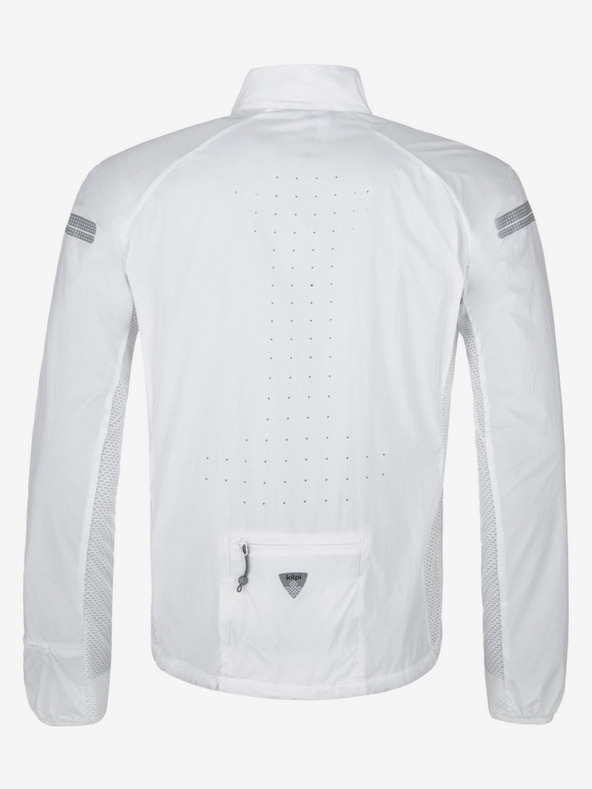 Kilpi Biela pánska ľahká bežecká bunda Kilpi TIRANO-M