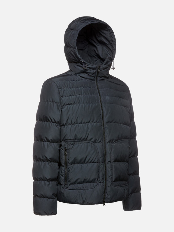 Geox Tmavomodrá pánska bunda Geox Magnete