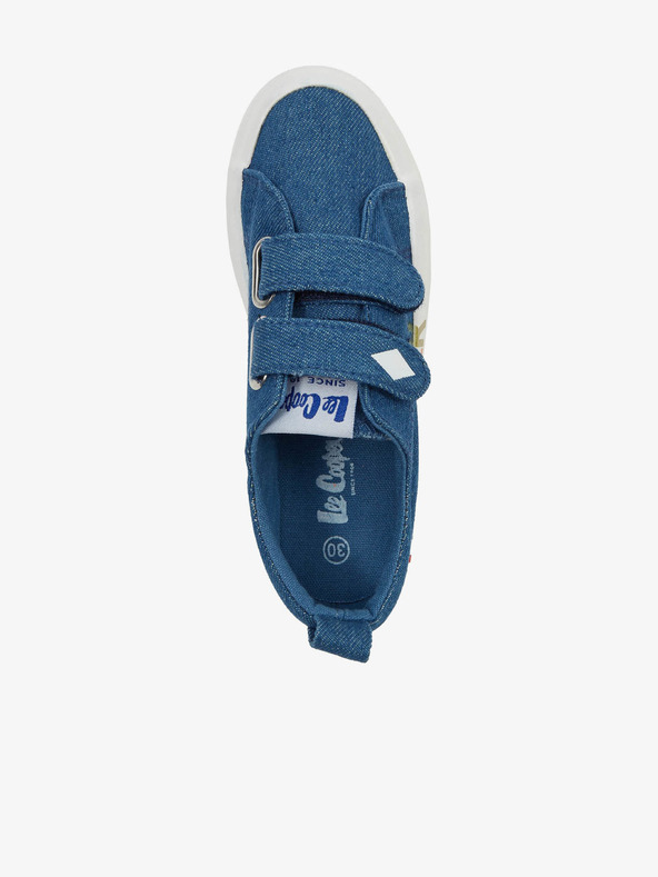 Lee Cooper Modré detské vzorované tenisky Lee Cooper