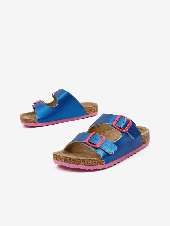Lee Cooper Modré dievčenské papuče Lee Cooper