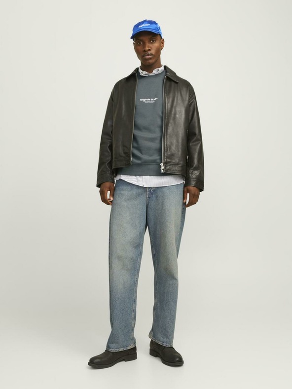 Jack & Jones Šedá pánska mikina Jack & Jones