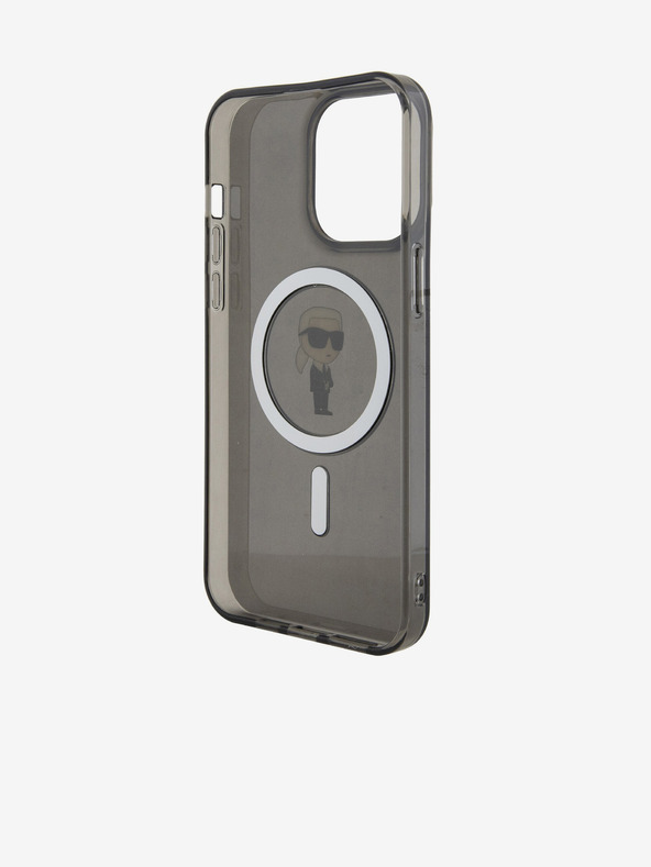 Karl Lagerfeld IML Ikonik MagSafe zadný kryt pre iPhone 15 Pro Max čierny Karl Lagerfeld