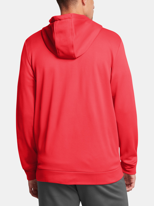 Under Armour Pánska mikina Under Armour UA Armour Fleece FZ Hoodie-RED