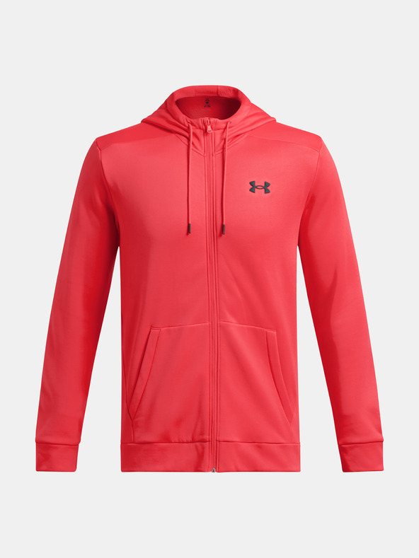 Under Armour Pánska mikina Under Armour UA Armour Fleece FZ Hoodie-RED