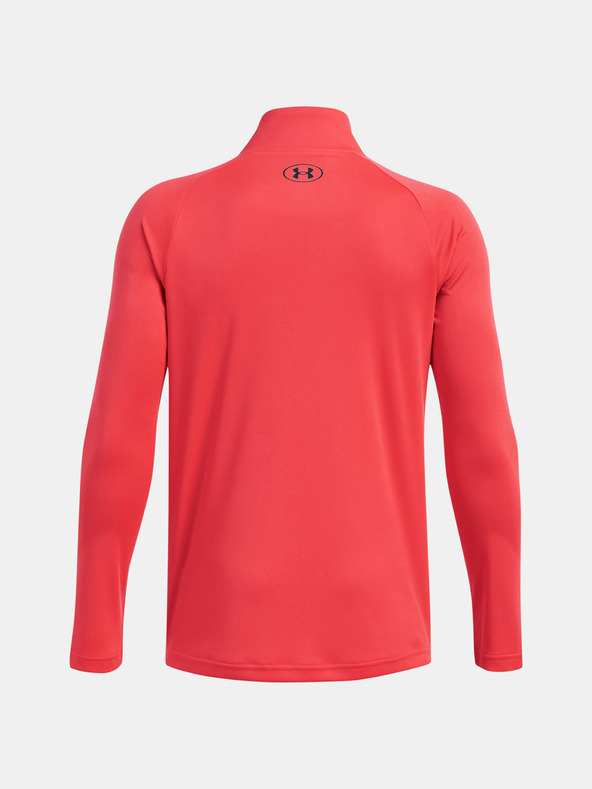 Under Armour Chlapčenské tričko Under Armour UA Tech 2.0 1/2 Zip-RED