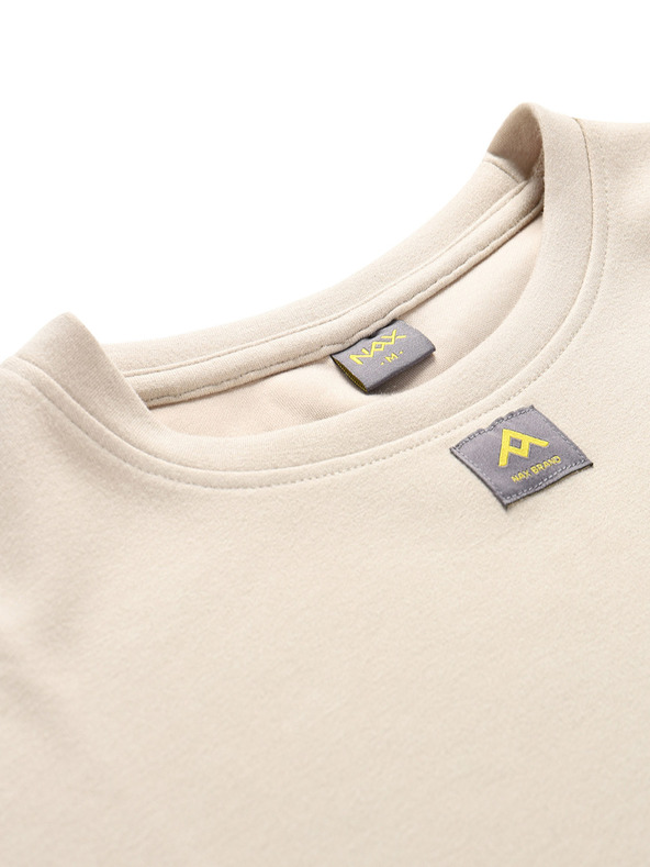 NAX Svetlohnedá dámska mikina NAX Seta