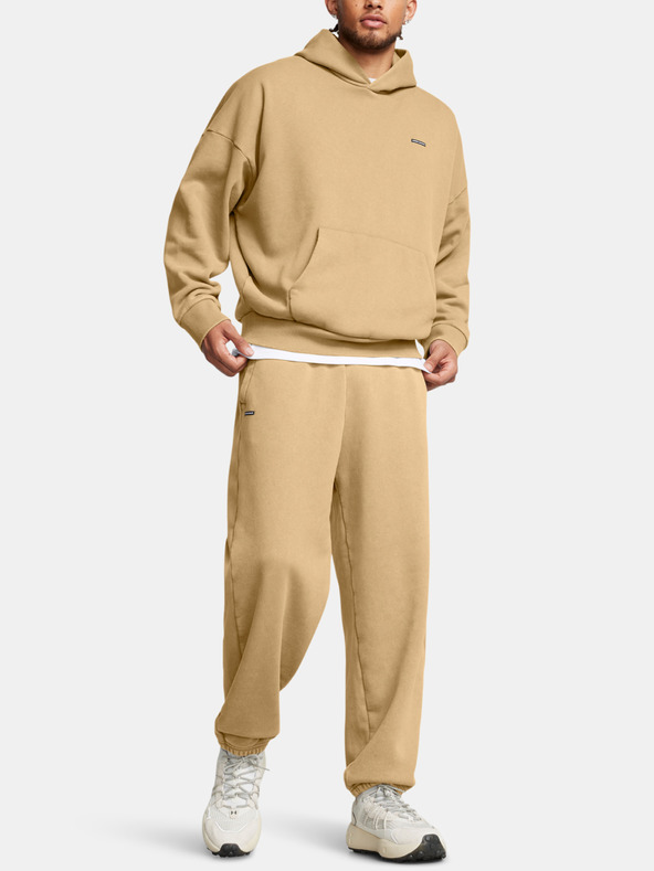 Under Armour Pánska mikina Under Armour UA Icon HWT Flc Wash OS Hood-BRN