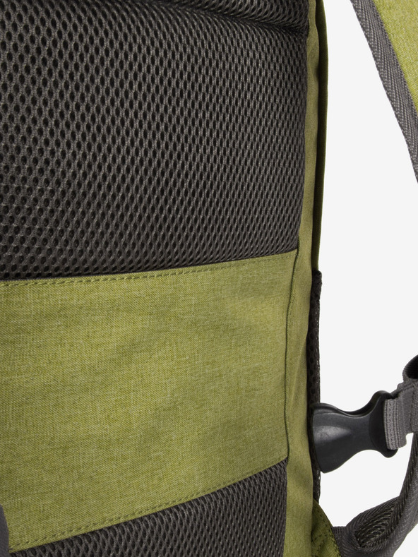 Travelite Zelený batoh Travelite Basics Melange Green/grey