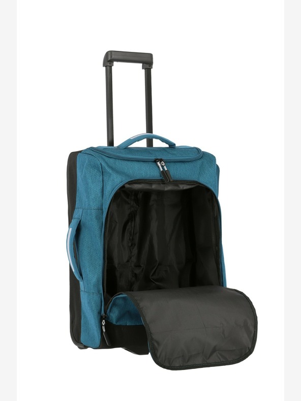 Travelite Kick Off Wheeled Duffle S - petrolejová Taška