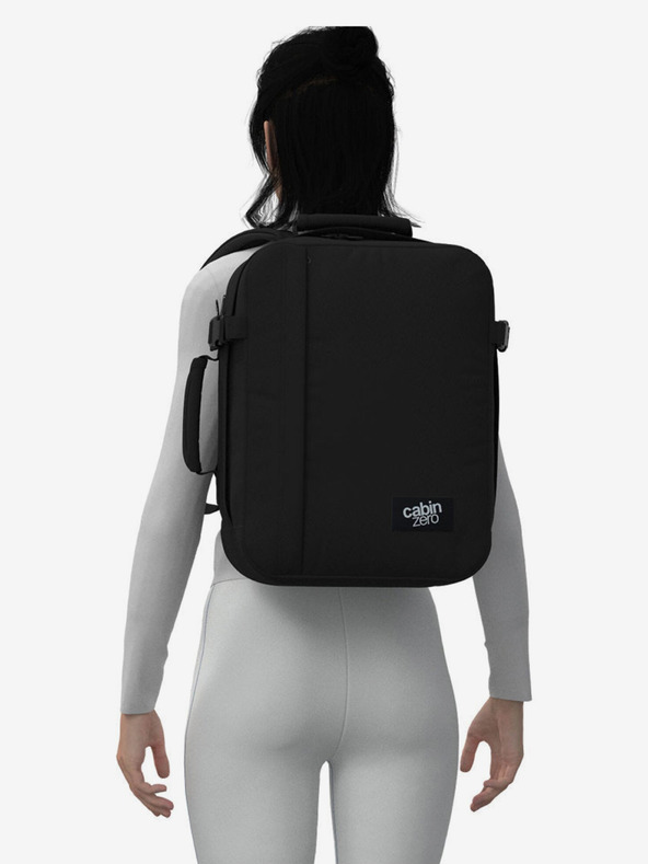 CabinZero Čierny unisex batoh CabinZero Classic Tech (28L)