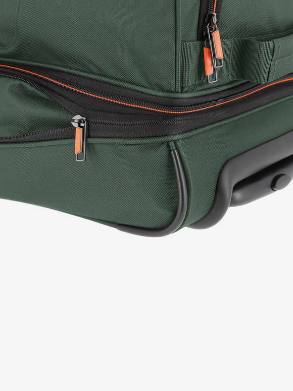 Travelite Tmavozelená taška na kolieskach Travelite Basics S