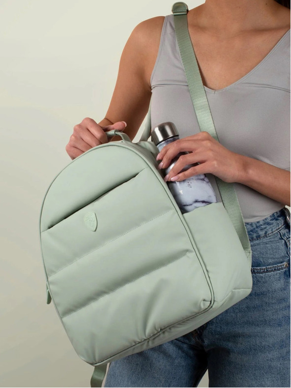 Heys Mentolový unisex batoh Heys Puffer Backpack Sage Green