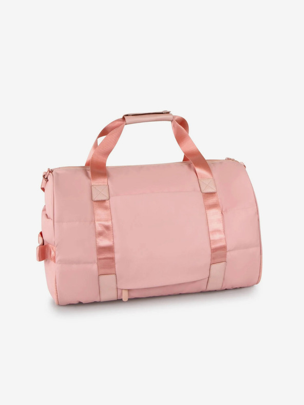 Heys Ružová dámska taška Heys Puffer Duffel Bag Rose