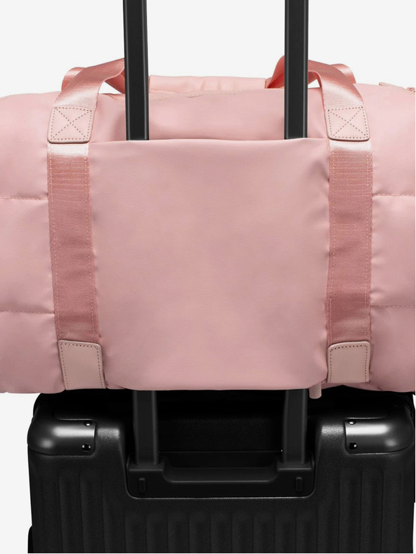 Heys Ružová dámska taška Heys Puffer Duffel Bag Rose