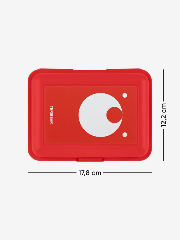 BAAGL  Červený box na obed teribear Baagl