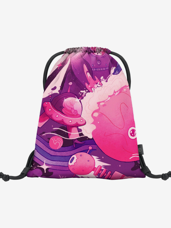 BAAGL  Ružová taška Baagl eARTh - Ufo by Mára Čmára