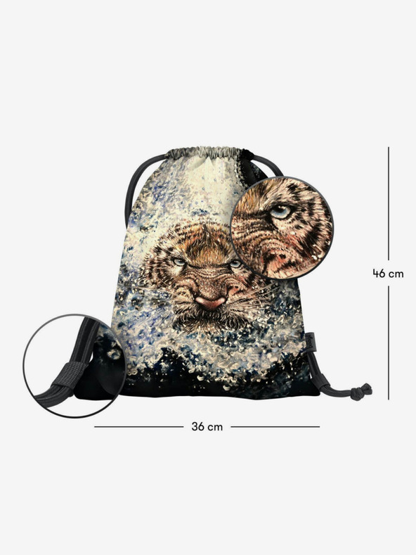 BAAGL  Béžová taška Baagl eARTh - Tiger od Lukero