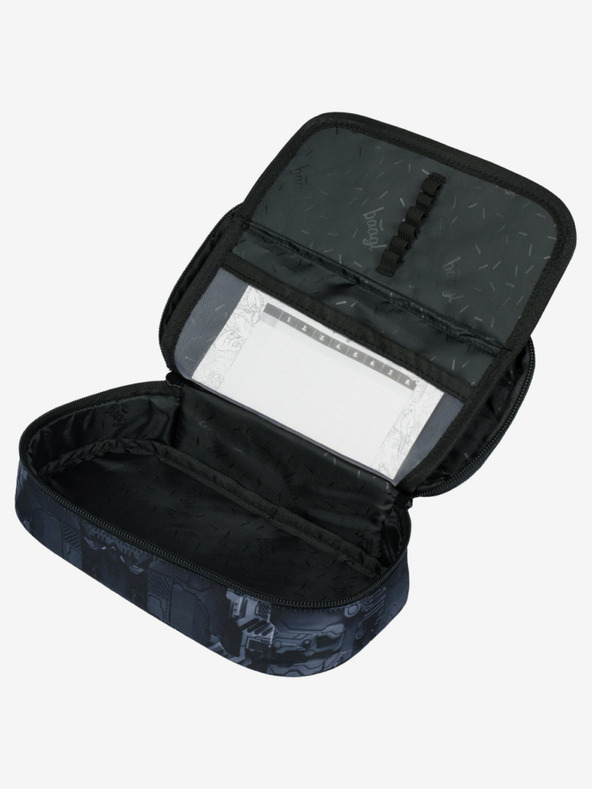 BAAGL  Školský peračník Baagl Technic v šedej farbe