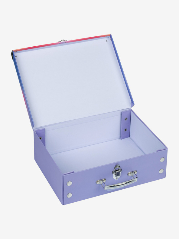 BAAGL  Červený skladací školský kufrík s príslušenstvom Baagl Hippie