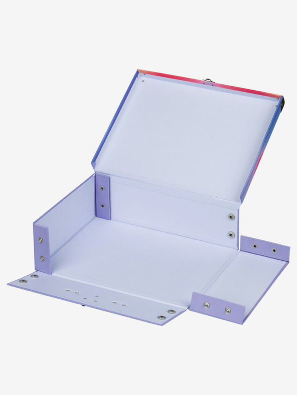 BAAGL  Červený skladací školský kufrík s príslušenstvom Baagl Hippie