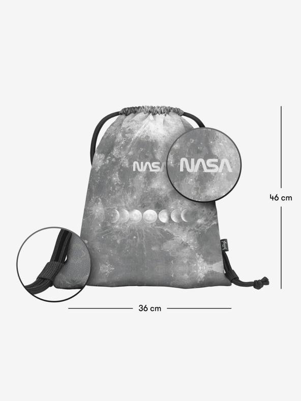 BAAGL  Sivá taška Baagl NASA Grey