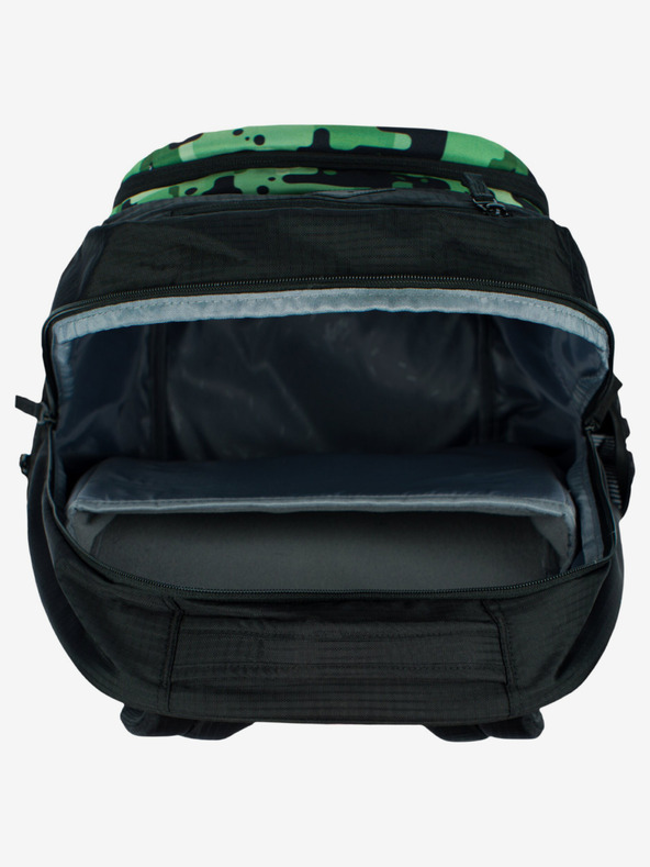 BAAGL  Čierny batoh Baagl Coolmate Green
