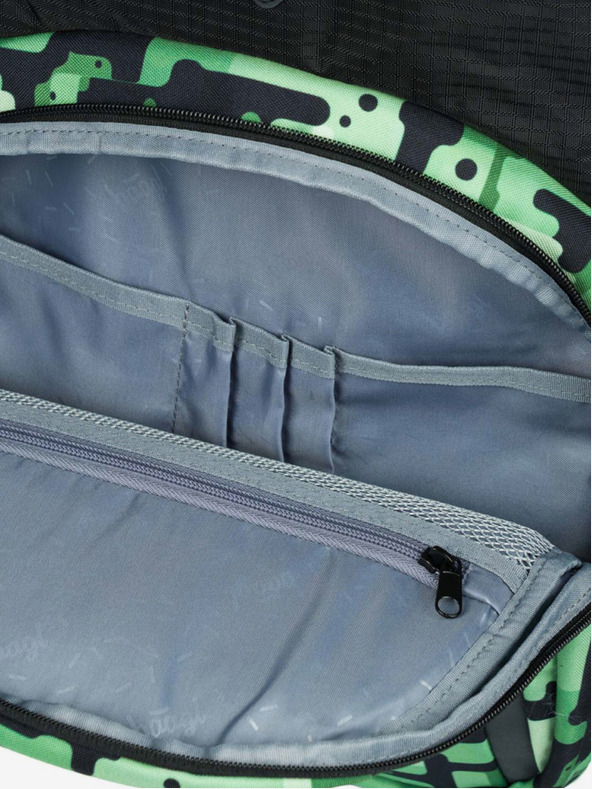 BAAGL  Čierny batoh Baagl Coolmate Green